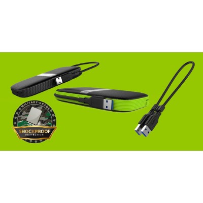 SILICON POWER εξωτερικός HDD Armor A60, 2TB, USB 3.2, μαύρος SILICON POWER εξωτερικός HDD Armor A60, 2TB, USB 3.2, μαύρος