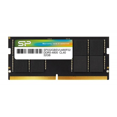 SILICON POWER μνήμη DDR5 SODIMM SP032GBSVU480F02, 32GB, 4800MHz, CL40 SILICON POWER μνήμη DDR5 SODIMM SP032GBSVU480F02, 32GB, 4800MHz, CL40