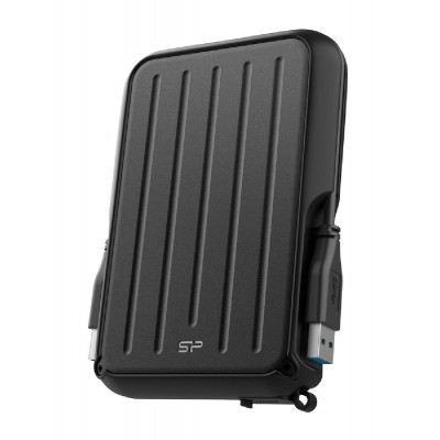 SILICON POWER εξωτερικός HDD Armor A66, 4TB, USB 3.2, μαύρος SILICON POWER εξωτερικός HDD Armor A66, 4TB, USB 3.2, μαύρος