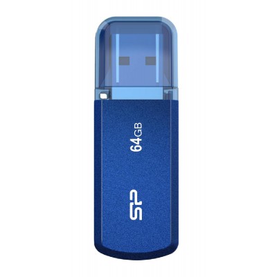 SILICON POWER USB Flash Drive Helios 202, 64GB, USB 3.2, μπλε SILICON POWER USB Flash Drive Helios 202, 64GB, USB 3.2, μπλε