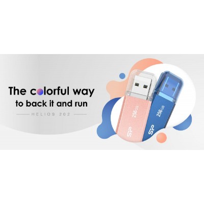 SILICON POWER USB Flash Drive Helios 202, 64GB, USB 3.2, ροζ χρυσό SILICON POWER USB Flash Drive Helios 202, 64GB, USB 3.2, ροζ χρυσό