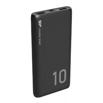 SILICON POWER power bank GP15, 10000mAh, 2x USB output, 2.1A, μαύρο SILICON POWER power bank GP15, 10000mAh, 2x USB output, 2.1A, μαύρο