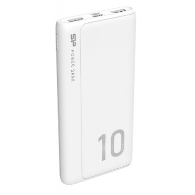 SILICON POWER power bank GP15, 10000mAh, 2x USB output, 2.1A, λευκό SILICON POWER power bank GP15, 10000mAh, 2x USB output, 2.1A, λευκό