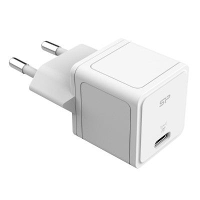 SILICON POWER φορτιστής τοίχου SP20WASYQM121PCW, USB-C, PD 20W, λευκός SILICON POWER φορτιστής τοίχου SP20WASYQM121PCW, USB-C, PD 20W, λευκός