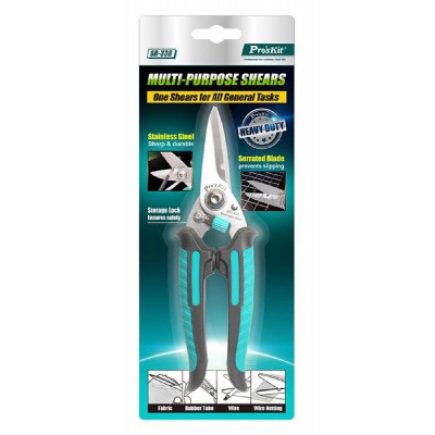 PROSKIT ψαλίδι SR-338 με αντιολισθητικές λαβές, 185mm PROSKIT ψαλίδι SR-338 με αντιολισθητικές λαβές, 185mm