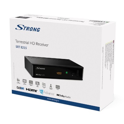 STRONG ψηφιακός δέκτης SRT8215 με τηλεχειριστήριο, DVB-T2, HEVC STRONG ψηφιακός δέκτης SRT8215 με τηλεχειριστήριο, DVB-T2, HEVC