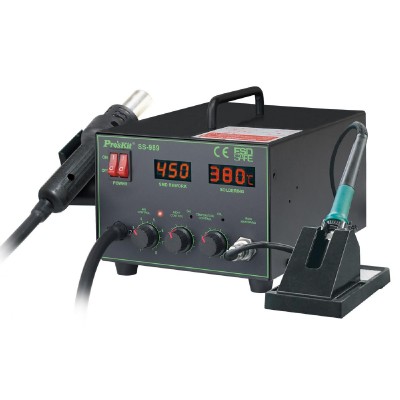 PROSKIT σταθμός συγκόλλησης SS-989B, κολλητήρι/air gun, 700W, 200-480 °C PROSKIT σταθμός συγκόλλησης SS-989B, κολλητήρι/air gun, 700W, 200-480 °C