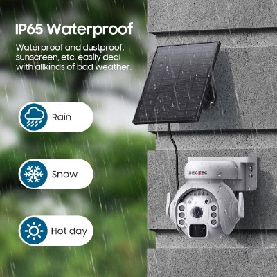 SECTEC smart ηλιακή κάμερα ST-515C-3M-5W, 3MP, WiFi, SD, PTZ, IP65 SECTEC smart ηλιακή κάμερα ST-515C-3M-5W, 3MP, WiFi, SD, PTZ, IP65