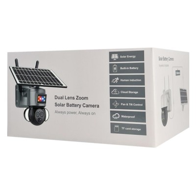 SECTEC smart ηλιακή κάμερα ST-558-6M-12X-4G-EU, προβολείς, 3MP, 4G, PTZ SECTEC smart ηλιακή κάμερα ST-558-6M-12X-4G-EU, προβολείς, 3MP, 4G, PTZ