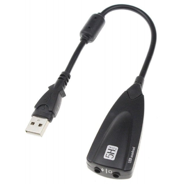 POWERTECH USB κάρτα ήχου ST16, USB2.0, 7.1, 2x 3.5mm, μαύρη POWERTECH USB κάρτα ήχου ST16, USB2.0, 7.1, 2x 3.5mm, μαύρη