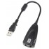 POWERTECH USB κάρτα ήχου ST16, USB2.0, 7.1, 2x 3.5mm, μαύρη