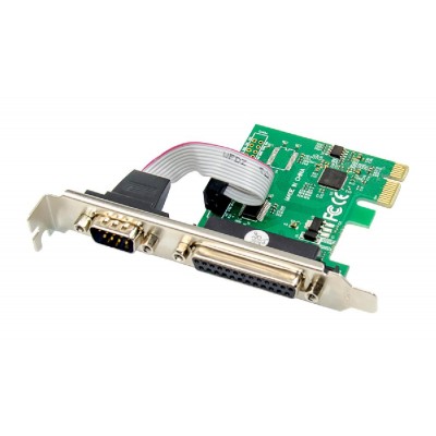 POWERTECH κάρτα επέκτασης PCIe σε serial + parallel ST329, AS99100 POWERTECH κάρτα επέκτασης PCIe σε serial + parallel ST329, AS99100