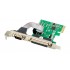 POWERTECH κάρτα επέκτασης PCIe σε serial + parallel ST329, AS99100