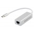 Μετατροπέας USB Type-C σε RJ45 ST735, 1000Mbps, RTL8153, ασημί