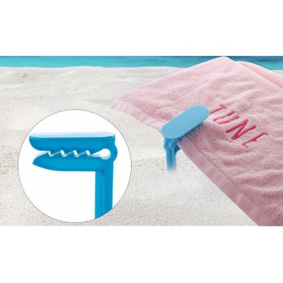 Μανταλάκια εδάφους SUMM-0005 για πετσέτα παραλίας, μπλε, 4τμχ Μανταλάκια εδάφους SUMM-0005 για πετσέτα παραλίας, μπλε, 4τμχ