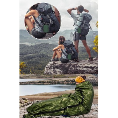 Θερμική κουβέρτα επιβίωσης SUMM-0006, 120 x 120cm, πράσινη Θερμική κουβέρτα επιβίωσης SUMM-0006, 120 x 120cm, πράσινη