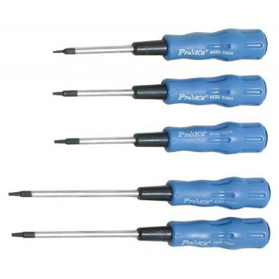PROSKIT σετ κατσαβιδιών Torx SW-2125H, 5τμχ PROSKIT σετ κατσαβιδιών Torx SW-2125H, 5τμχ