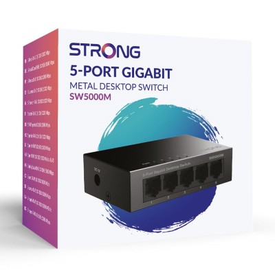 STRONG switch SW5000M, 5x Gigabit θύρες, 1000Mbps STRONG switch SW5000M, 5x Gigabit θύρες, 1000Mbps