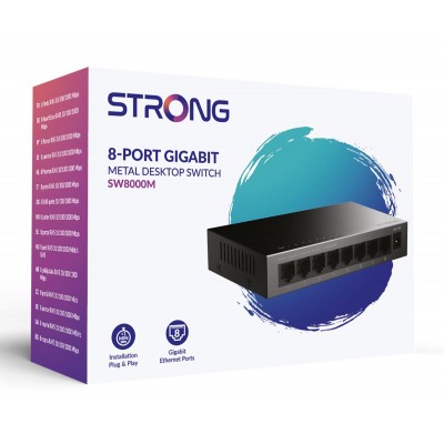STRONG switch SW5000M, 8x Gigabit θύρες, 1000Mbps STRONG switch SW5000M, 8x Gigabit θύρες, 1000Mbps