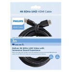 PHILIPS καλώδιο HDMI 2.0 SWV5531, 4K 3D, CCS, μαύρο, 3m PHILIPS καλώδιο HDMI 2.0 SWV5531, 4K 3D, CCS, μαύρο, 3m