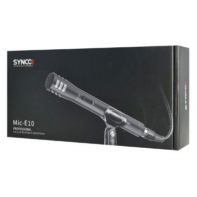 SYNCO μικρόφωνο χειρός SY-E10-MIC, δυναμικό, καρδιοειδές, XLR, μαύρο SYNCO μικρόφωνο χειρός SY-E10-MIC, δυναμικό, καρδιοειδές, XLR, μαύρο