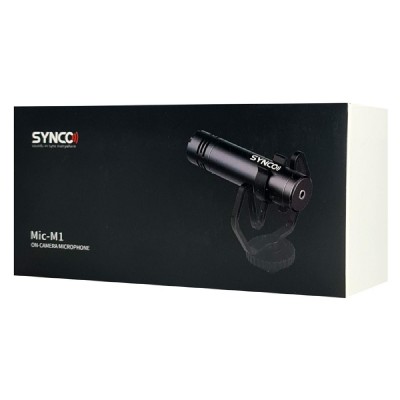 SYNCO μικρόφωνο για κάμερα SY-M1-BK, δυναμικό, 3.5mm, shock mount, μαύρο SYNCO μικρόφωνο για κάμερα SY-M1-BK, δυναμικό, 3.5mm, shock mount, μαύρο
