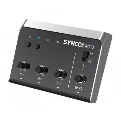 SYNCO μίκτης ήχου MC3-LITE, 4 καναλιών, Bluetooth, 500mAh, γκρι SYNCO μίκτης ήχου MC3-LITE, 4 καναλιών, Bluetooth, 500mAh, γκρι