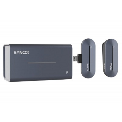 SYNCO ασύρματο μικρόφωνο P1L με θήκη φόρτισης, Lightning, 2.4GHz, γκρι SYNCO ασύρματο μικρόφωνο P1L με θήκη φόρτισης, Lightning, 2.4GHz, γκρι