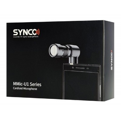 SYNCO μικρόφωνο για smartphone SY-U1P-MMIC, 3.5mm, μαύρο SYNCO μικρόφωνο για smartphone SY-U1P-MMIC, 3.5mm, μαύρο