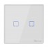 SONOFF smart διακόπτης T2EU2C-RF 433MHz, αφής, διπλός, λευκός