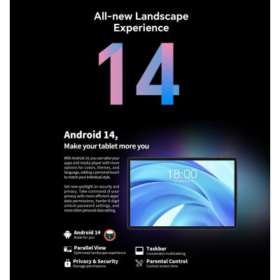 TECLAST tablet T50HD, 11" HD, 6/256GB, Android 14, 4G, 8000mAh, γκρι TECLAST tablet T50HD, 11" HD, 6/256GB, Android 14, 4G, 8000mAh, γκρι