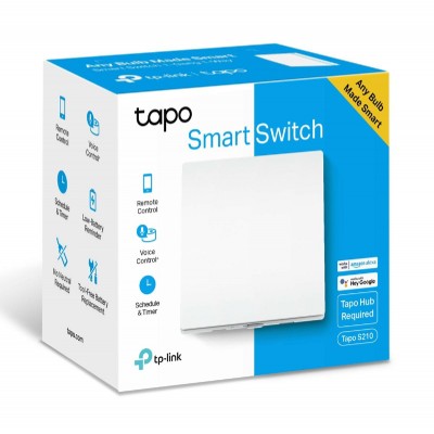 TP-LINK smart διακόπτης Tapo S210 με μπαταρία, μονός, 868MHz, Ver 1.0 TP-LINK smart διακόπτης Tapo S210 με μπαταρία, μονός, 868MHz, Ver 1.0