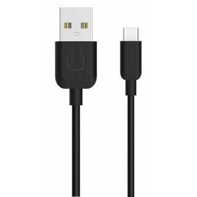USAMS Καλώδιο USB σε Type-C US-SJ099 U-Turn, 1m, μαύρο USAMS Καλώδιο USB σε Type-C US-SJ099 U-Turn, 1m, μαύρο