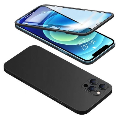 POWERTECH θήκη & tempered glass 2.5D TGC-0002 για iPhone 12 Pro, μαύρη POWERTECH θήκη & tempered glass 2.5D TGC-0002 για iPhone 12 Pro, μαύρη