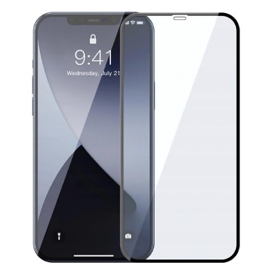POWERTECH Tempered Glass 5D, full glue, iPhone 12 Pro Max, μαύρο POWERTECH Tempered Glass 5D, full glue, iPhone 12 Pro Max, μαύρο