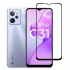POWERTECH tempered glass 5D TGC-0580, Realme C31, full glue, μαύρο