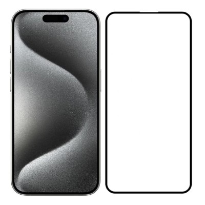 POWERTECH tempered glass 5D TGC-0660 για iPhone 15 Pro Max, full glue POWERTECH tempered glass 5D TGC-0660 για iPhone 15 Pro Max, full glue