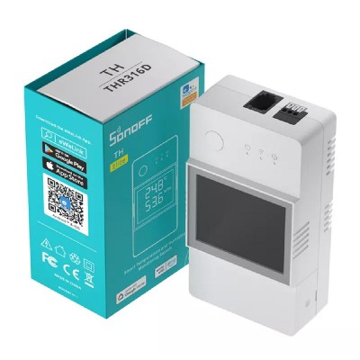 SONOFF smart διακόπτης ελέγχου θερμοκρασίας/υγρασίας THR320D, WiFi, 20A SONOFF smart διακόπτης ελέγχου θερμοκρασίας/υγρασίας THR320D, WiFi, 20A