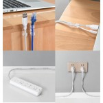 POWERTECH οργανωτής καλωδίων TIES-031, 3.3x1x1cm, διαφανές, 20τμχ