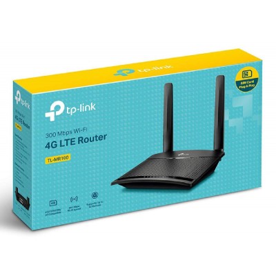 TP-LINK Wireless N Router TL-MR100, 4G LTE, 300 Mbps, Ver. 1.2 TP-LINK Wireless N Router TL-MR100, 4G LTE, 300 Mbps, Ver. 1.2