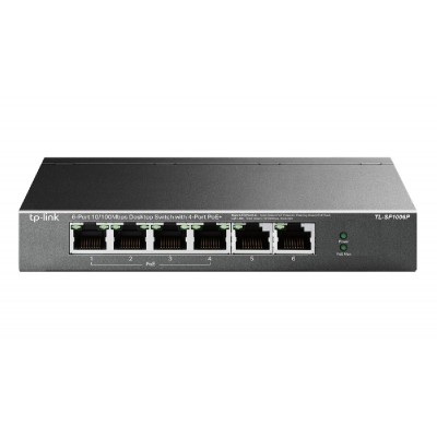 TP-LINK desktop switch TL-SF1006P, 6-Port 10/100Mbps, 4x PoE+, Ver. 1.0 TP-LINK desktop switch TL-SF1006P, 6-Port 10/100Mbps, 4x PoE+, Ver. 1.0