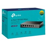 TP-LINK desktop switch TL-SF1006P, 6-Port 10/100Mbps, 4x PoE+, Ver. 1.0 TP-LINK desktop switch TL-SF1006P, 6-Port 10/100Mbps, 4x PoE+, Ver. 1.0