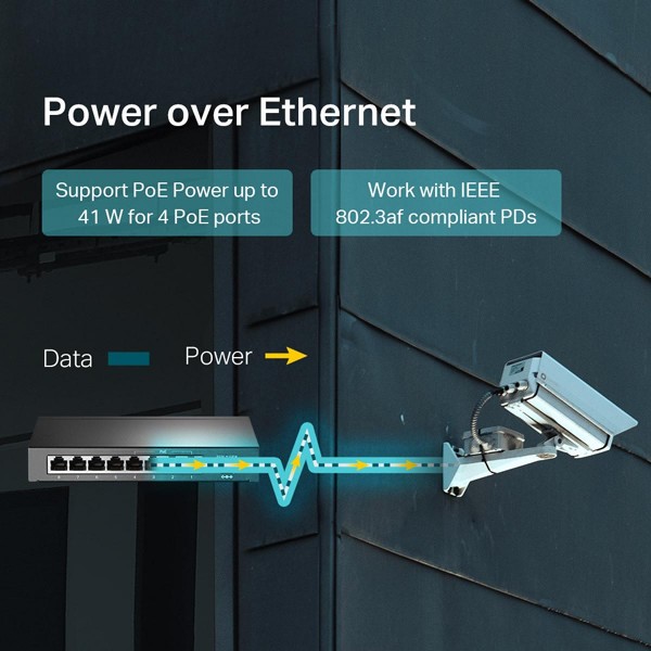 TP-LINK desktop switch TL-SF1008LP, 8-Port 10/100Mbps, 4x PoE, Ver. 2.0 TP-LINK desktop switch TL-SF1008LP, 8-Port 10/100Mbps, 4x PoE, Ver. 2.0