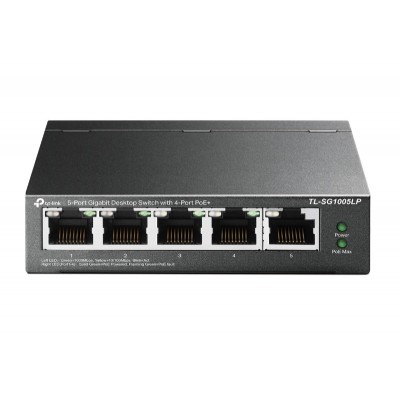 TP-LINK desktop switch TL-SG1005LP, 5-Port Gigabit, 4x PoE+, Ver. 2.0 TP-LINK desktop switch TL-SG1005LP, 5-Port Gigabit, 4x PoE+, Ver. 2.0