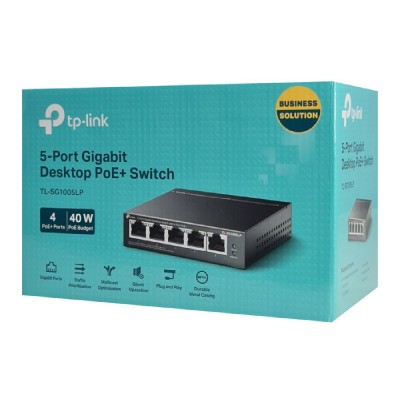 TP-LINK desktop switch TL-SG1005LP, 5-Port Gigabit, 4x PoE+, Ver. 2.0 TP-LINK desktop switch TL-SG1005LP, 5-Port Gigabit, 4x PoE+, Ver. 2.0