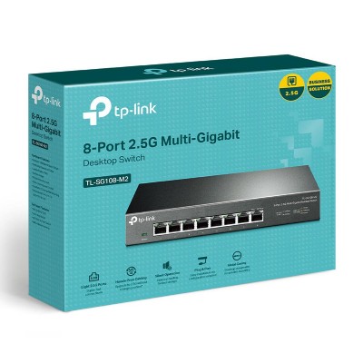TP-LINK Multi-Gigabit Desktop Switch TL-SG108-M2, 8-Port 2.5G, Ver. 1.0 TP-LINK Multi-Gigabit Desktop Switch TL-SG108-M2, 8-Port 2.5G, Ver. 1.0