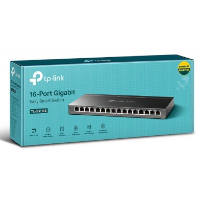 TP-LINK Easy Smart Switch TL-SG116E, 16-Port Gigabit, Ver. 1.20 TP-LINK Easy Smart Switch TL-SG116E, 16-Port Gigabit, Ver. 1.20