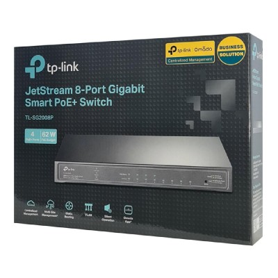 TP-LINK JetStream switch TL-SG2008P, 8-Port Gigabit, 4x PoE+, Ver. 3.0 TP-LINK JetStream switch TL-SG2008P, 8-Port Gigabit, 4x PoE+, Ver. 3.0