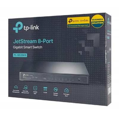 TP-LINK JetStream smart switch TL-SG2008, 8-Port Gigabit, Ver. 3.0 TP-LINK JetStream smart switch TL-SG2008, 8-Port Gigabit, Ver. 3.0