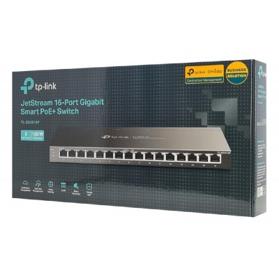 TP-LINK JetStream switch TL-SG2016P, 16-Port Gigabit, 8x PoE+, Ver. 1.0 TP-LINK JetStream switch TL-SG2016P, 16-Port Gigabit, 8x PoE+, Ver. 1.0